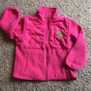 Girls Pink fleece jacket